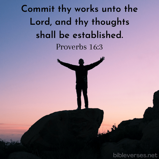 Proverbs 16:3 - King James Version (kjv)