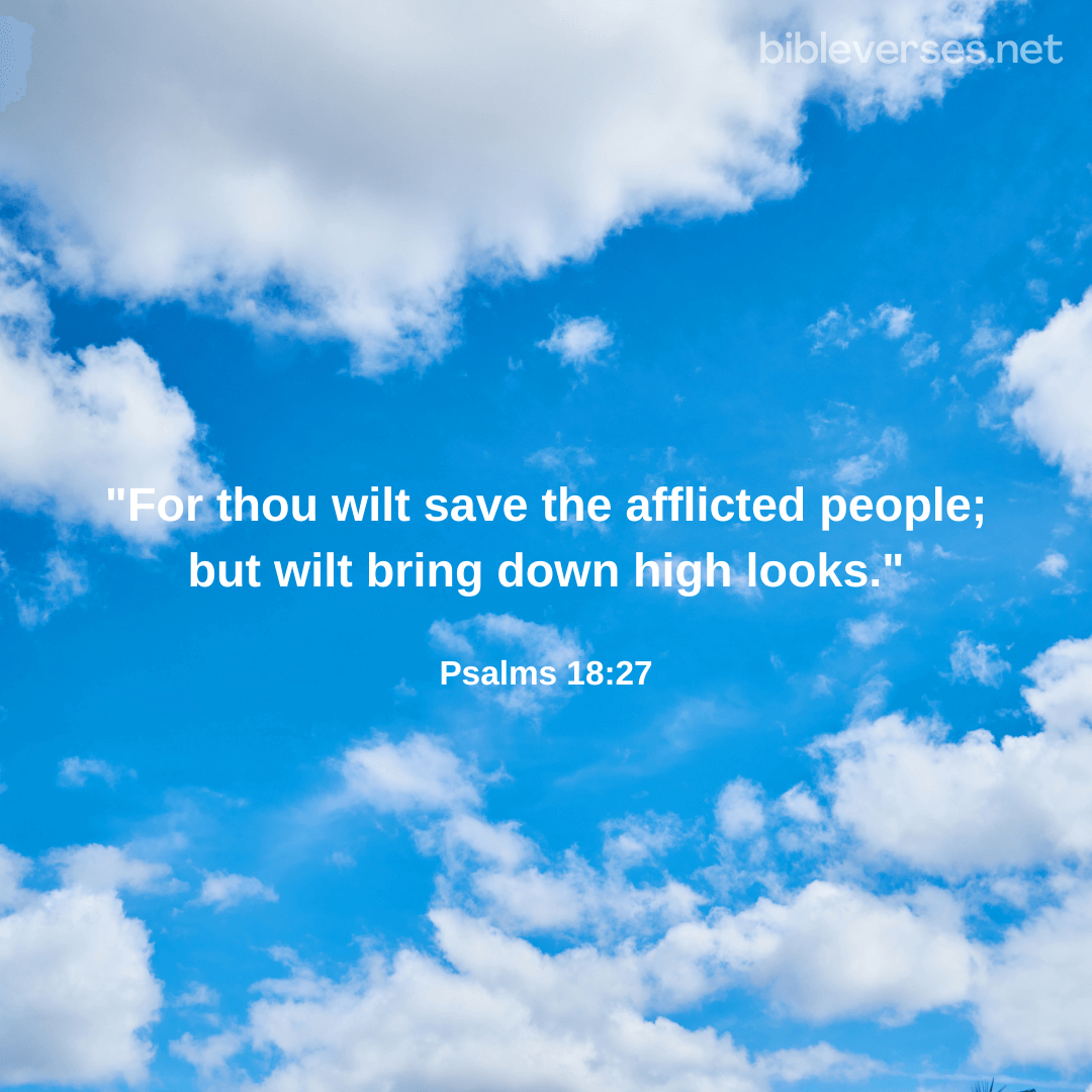 Psalms 18:27 - Bibleverses.net